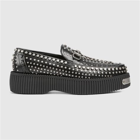 gucci moccasin with interlocking g detail|Gucci creeper loafers.